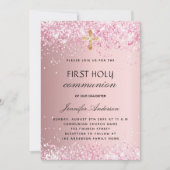 第一聖体赤面ピンクグリッター女 招待状 (正面)