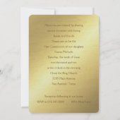 第一聖体「エンボス」クロス 招待状 (裏面)