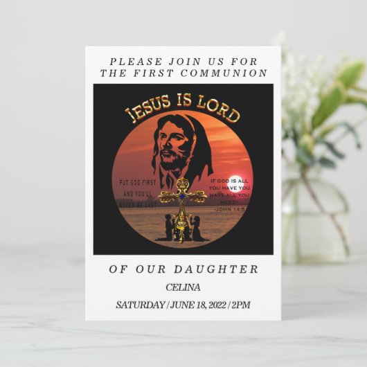 第一聖体 招待状 (スタンド正面)