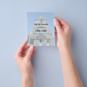 第一聖餐式の写真教会の予算の招待 チラシ (手)