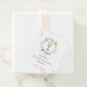 第一聖餐式の女の子の淡い色の花の輪 フェイバータグ (インサイチュ)