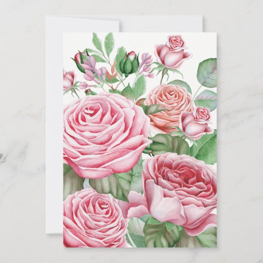 第一聖餐式の女宗教十字架 招待状 (裏面)