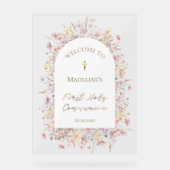 第一聖餐式の歓迎 アクリルサイン (正面)