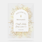 第一聖餐式の歓迎 アクリルサイン (正面)