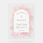 第一聖餐式の歓迎 アクリルサイン (正面)