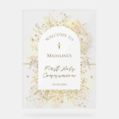 第一聖餐式の歓迎 アクリルサイン (正面)