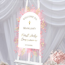 第一聖餐式の歓迎 アクリルサイン