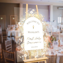 第一聖餐式の歓迎 アクリルサイン
