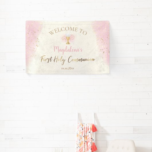 第一聖餐式の歓迎 横断幕 (インサイチュ)
