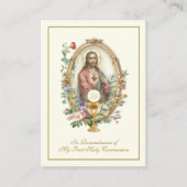 第一聖餐式の祈りの言葉カード プレイスカード (正面)