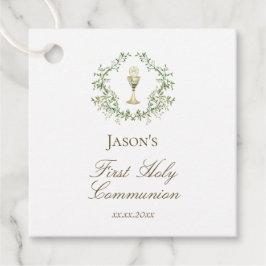 第一聖餐式の緑の紋章 フェイバータグ