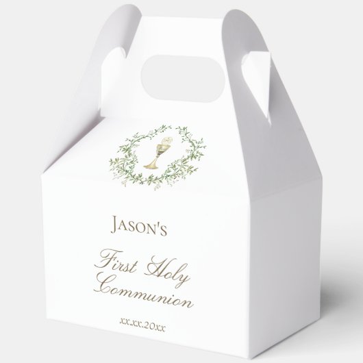 第一聖餐式の緑の紋章 フェイバーボックス (正面)