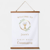 第一聖餐式の緑離れの人 吊り下げ型タペストリー (正面)