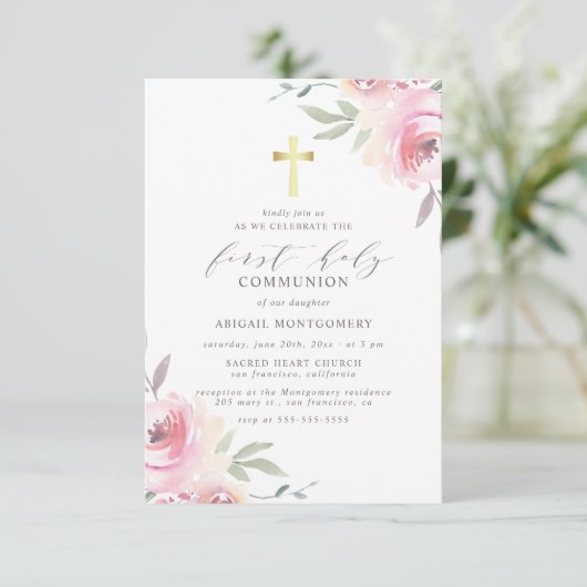 第一聖餐式エレガントフローラ 案内状 (スタンド正面)
