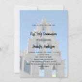 第一聖餐式カスタム写真教会 招待状 (正面)