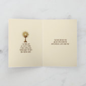 第一聖餐式カソリッ伝統的ク カード (内部)