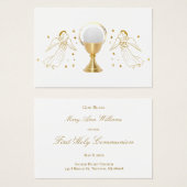 第一聖餐式カード (正面&裏面)