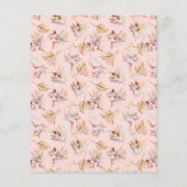 第一聖餐式バラ金ゴールドの予算の招待 チラシ (裏面)