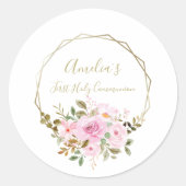 第一聖餐式パーティー ラウンドシール (正面)