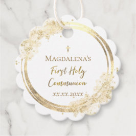 第一聖餐式フェイクグリッターメッセージカード フェイバータグ