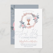 第一聖餐式フローラ丸10 招待状 (正面/裏面)