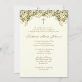 第一聖餐式フローラ金ゴールド 招待状 (裏面)