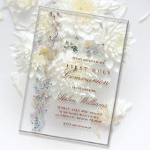 第一聖餐式フローラ アクリル招待状