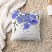 第一聖餐式フローラ パーソナライズされた クッション (ブランケット)