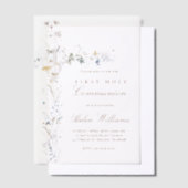 第一聖餐式フローラ ベラム紙招待状 (オフセット)