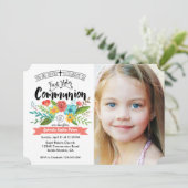 第一聖餐式フローラ |写真招待状 招待状 (スタンド正面)