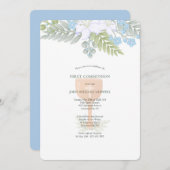 第一聖餐式フローラ 招待状 (正面/裏面)
