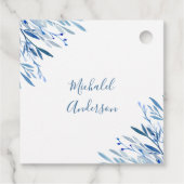 第一聖餐式ブルーグリーンメッセージカード フェイバータグ (裏面)