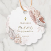 第一聖餐式ボホの花メッセージカード フェイバータグ (正面)