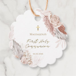 第一聖餐式ボホの花メッセージカード フェイバータグ