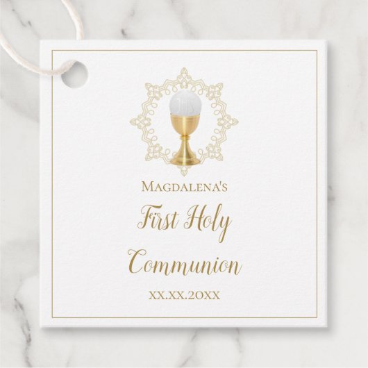 第一聖餐式メッセージカード フェイバータグ (正面)