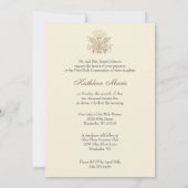 第一聖餐式ヴィンテージフローラ 招待状 (裏面)