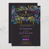 第一聖餐式招待状女紫 – VERSE 招待状 (正面/裏面)