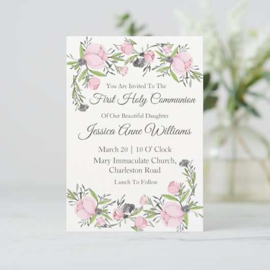 第一聖餐式招待状 招待状 (スタンド正面)