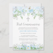 第一聖餐式招待状、洗礼、《キリスト教》洗礼式や命名式 招待状 (正面)