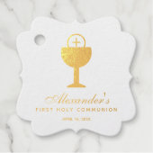 第一聖餐式金ゴールド聖書記 フェイバータグ (正面)