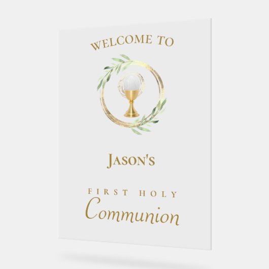 第一聖餐式 アクリルサイン (傾斜)