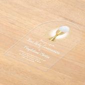 第一聖餐式 アクリル招待状 (レイダウン)