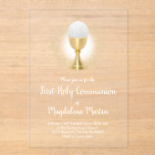 第一聖餐式 アクリル招待状 (正面)