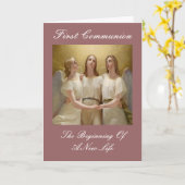 第一聖餐式 カード (黄色い花)