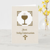 第一聖餐式 カード (黄色い花)