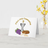 第一聖餐式 カード (黄色い花)