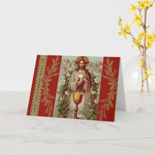 第一聖餐式 カード (黄色い花)