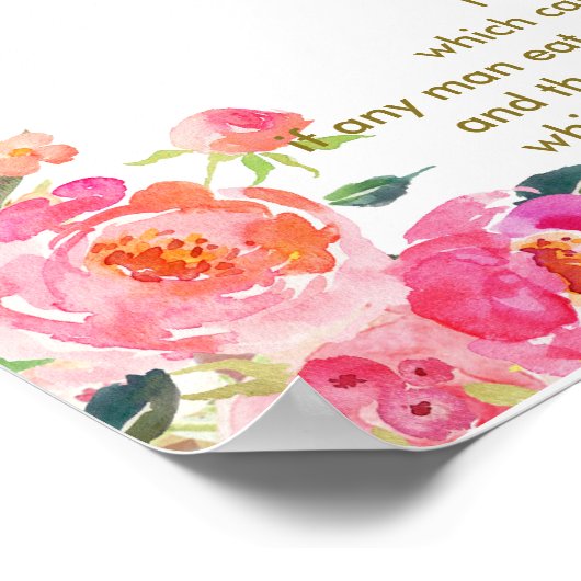 第一聖餐式《キリスト教》洗礼式や命名式パーティー ポスター (角)