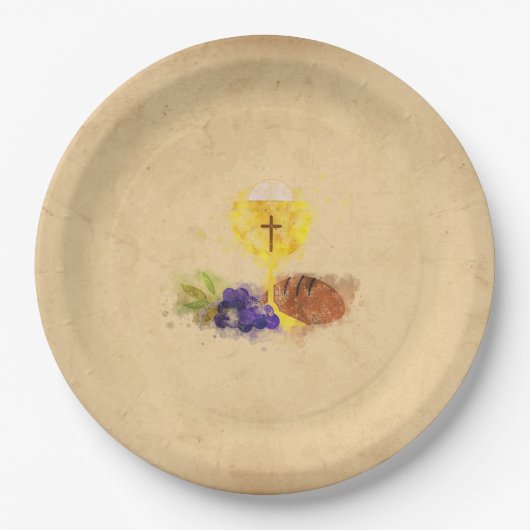 第一聖餐式 ペーパープレート (正面)
