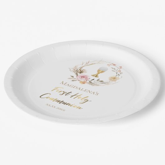 第一聖餐式 ペーパープレート (アングル)